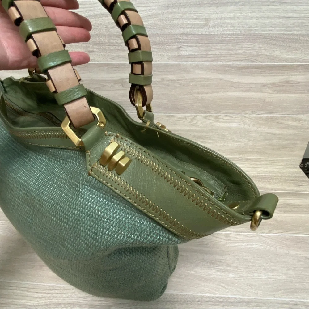 ORYANY / Fabric & Leather Boho Hobo Purse